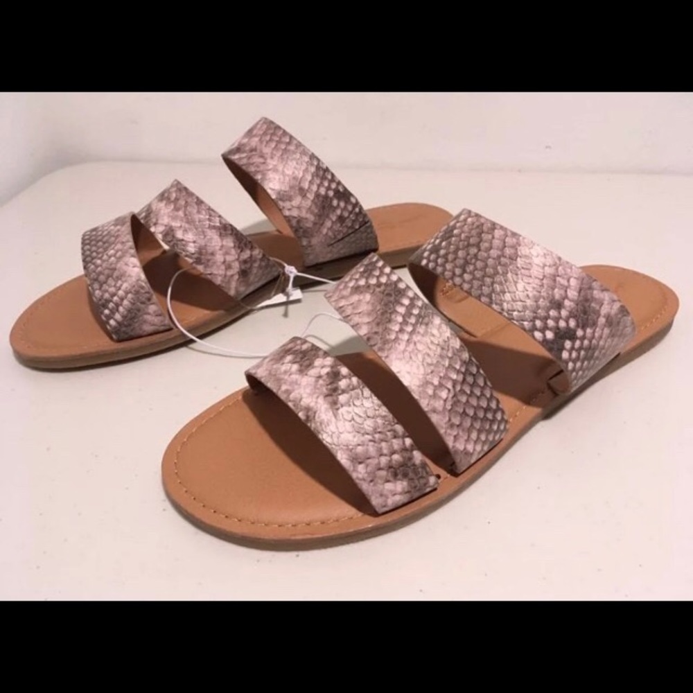 Snake Print Sandals